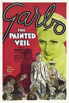 Roaring Red - Classic Movie Poster - The Painted Veil by Esoterica Art Agency