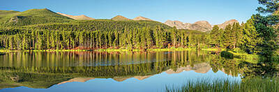 Landscapes Royalty-Free and Rights-Managed Images - Colorado Rocky Mountain Landscape Panorama by Gregory Ballos