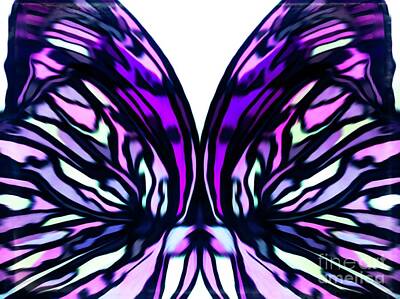 The Playroom - Colorful Butterfly Abstract by Debra Lynch