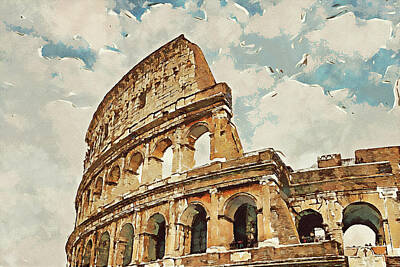Lady Bug - Colosseum, Rome - 19 by AM FineArtPrints
