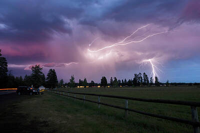 American West - Cotton Candy Lightning by Cat Connor