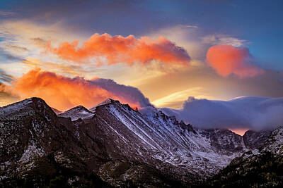 Lucille Ball - cotton candy sunrise over Longs Peak by Chelsea Stockton