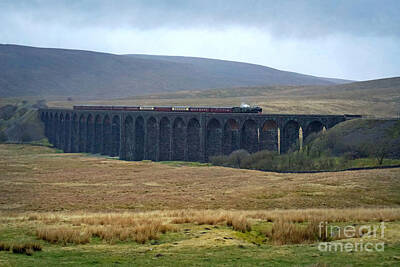 Up Up And Away - Crossing Ribblehead Viaduct by David Birchall