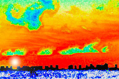 Abstract Skyline Photo Rights Managed Images - Dawn Royalty-Free Image by Matthew Lerman