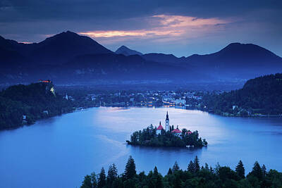 Gaugin - Dawn view of Lake Bled from Ojstrica by Ian Middleton