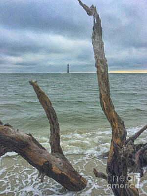 Vintage Laboratory - Dead Wood Lighthouse View - Morris Island Lighthouse by Dale Powell