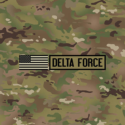 Modern Feathers Art - Delta Force by Jared Davies