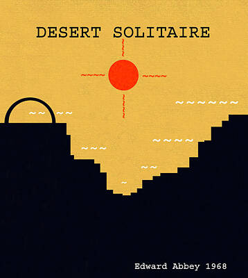 Landscapes Digital Art - Desert Solitaire minimalsim work by David Lee Thompson