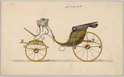 Abtracts Laura Leinsvencner - Design for Cabriolet or Victoria, no. 4099  Herman Stahmer American, 1857-1894 by Herman Stahmer