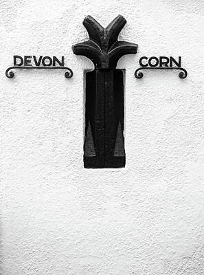 Space Photographs Of The Universe - Devon Cornwall Boundary Marker by Helen Jackson
