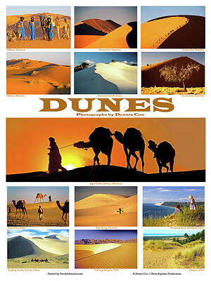 Little Mosters - Dunes Travel Poster by Dennis Cox