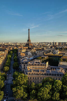 Paris Skyline Royalty-Free and Rights-Managed Images - Eiffel Tower Paris by Andrew Soundarajan