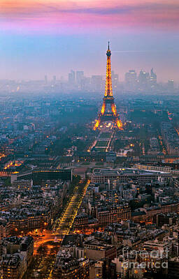 Paris Skyline Photos - Eiffel Tower. Paris, France by Bernardo Galmarini