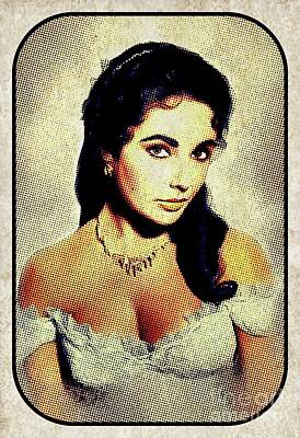 Actors Rights Managed Images - Elizabeth Taylor, Hollywood Legend Royalty-Free Image by Esoterica Art Agency