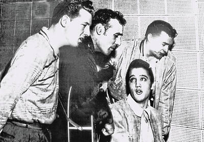 Musicians Photo Royalty Free Images - Elvis and Friends Jamming - Memphis Royalty-Free Image by Allen Beatty
