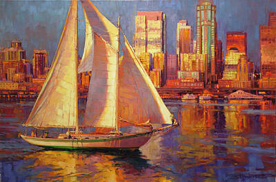 Royalty-Free and Rights-Managed Images - Emerald City Twilight by Steve Henderson