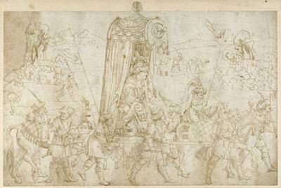 Happy Anniversary - Erhard Schon  German, about 1491 - 1542  A Turkish Procession, 1532 by Celestial Images