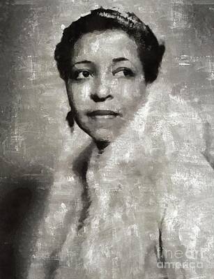 Music Paintings - Ethel Waters, Music Legend by Esoterica Art Agency