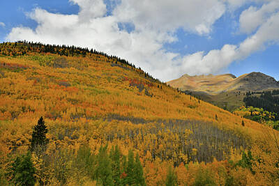 Minimalist Childrens Stories - Fall Colored Skyline along Million Dollar Highway by Ray Mathis