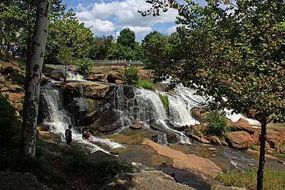 Classic Motorcycles - Falls Park on the Reedy 10 by Joseph C Hinson