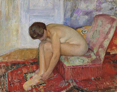Vintage Magician Posters - Female Nude Seated by Henri Lebasque
