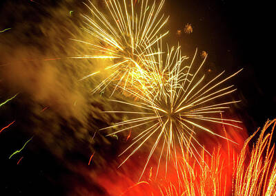Marvelous Marble - Fireworks #129 by Alesia Kaye Stein
