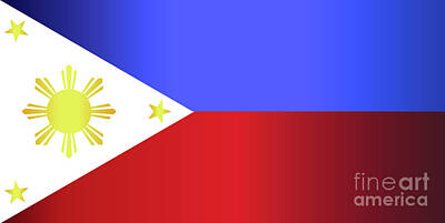 Southwest Landscape Paintings Rights Managed Images - Flag Of The Philippines Royalty-Free Image by Bigalbaloo Stock