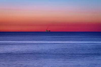 Majestic Horse - Freighter on Lake Ontario by Jack R Perry