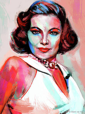 Royalty-Free and Rights-Managed Images - Gene Tierney by Stars on Art