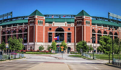 Robert Bellomy Royalty-Free and Rights-Managed Images - Globe Life Park in Arlington by Robert Bellomy