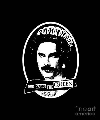 Rock And Roll Digital Art - God Save the Queen by Vara Hidayah