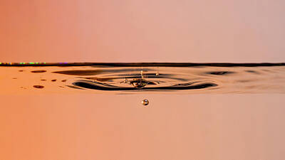 Rico Besserdich Royalty-Free and Rights-Managed Images - Golden Drop by Rico Besserdich
