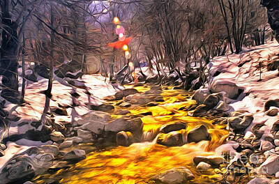 Stunning 1x - Golden river flowing by George Atsametakis