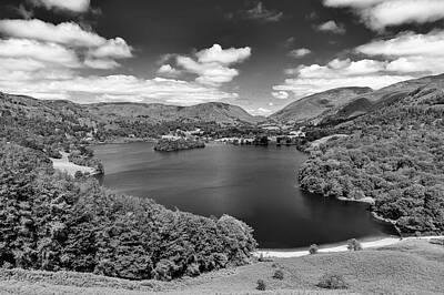 Storm Clouds Colt Forney Royalty Free Images - Grasmere from Loughrigg Terrace mono Royalty-Free Image by Graham Moore