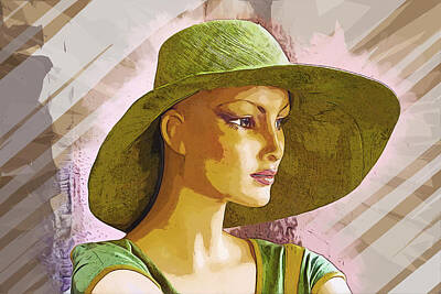 Nailia Schwarz Food Photography - Green Hat  by Ronald Bolokofsky