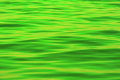 Royalty-Free and Rights-Managed Images - Green Water Abstract by Brian Knott Photography