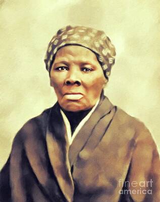 Blooming Daisies - Harriet Tubman, Civil Rights Activist by Esoterica Art Agency