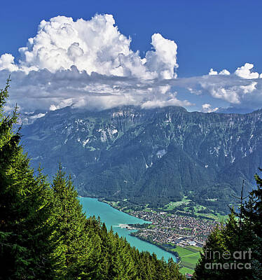 Rustic Cabin - Hiking View in Swiss Alps, Iterlaken by Oleg Cosiuc