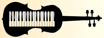 Music Digital Art - Honkeytonk Fiddle by Bigalbaloo Stock