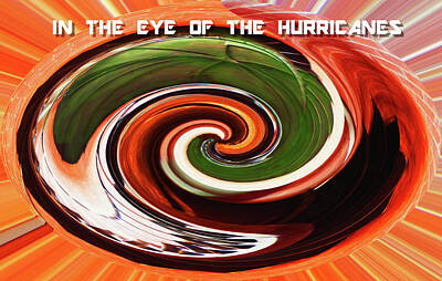 Football Painting Royalty Free Images - In the Eye of the Hurricanes 300 Royalty-Free Image by Sharon Williams Eng