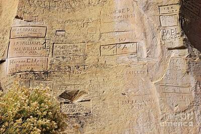 Autumn Pies Royalty Free Images - Inscription Rock Signatures 4 Royalty-Free Image by Tonya Hance