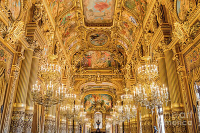 Danny Phillips Collage Art - Interior view of the famous Grand Foyer of Palais Garnier by Chon Kit Leong