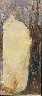 Egon Schiele - Jacob Wrestling with the Angel, 1905-10 by Odilon Redon