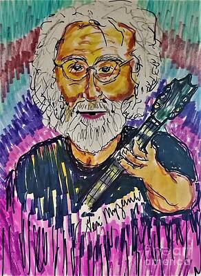 Rock And Roll Rights Managed Images - Jerry Garcia  Royalty-Free Image by Geraldine Myszenski