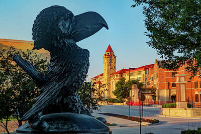 Sports Royalty-Free and Rights-Managed Images - A Lawrence Kansas Legacy Skyline Down The Boulevard by Gregory Ballos