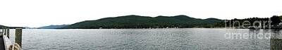 Roses Photos - Panoramic Photo of Lake George in NYS Adirondack Mountains 2 by Rose Santuci-Sofranko