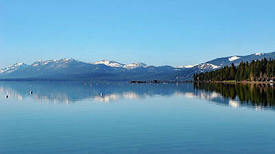 Pop Art Rights Managed Images - Lake Tahoe Reflection Royalty-Free Image by Marilyn MacCrakin