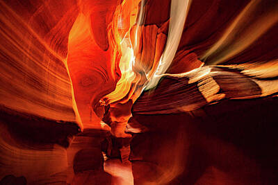 Landscapes Royalty Free Images - Inner Light - Antelope Canyon - Page Arizona Royalty-Free Image by Gregory Ballos
