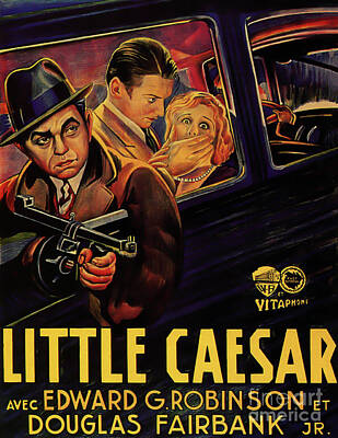 Best Sellers - City Scenes Photos - Little Caesar Poster Repro  by Sad Hill - Bizarre Los Angeles Archive