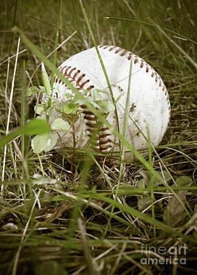 Baseball Royalty Free Images - Lost Baseball Royalty-Free Image by Alesia Kaye Stein